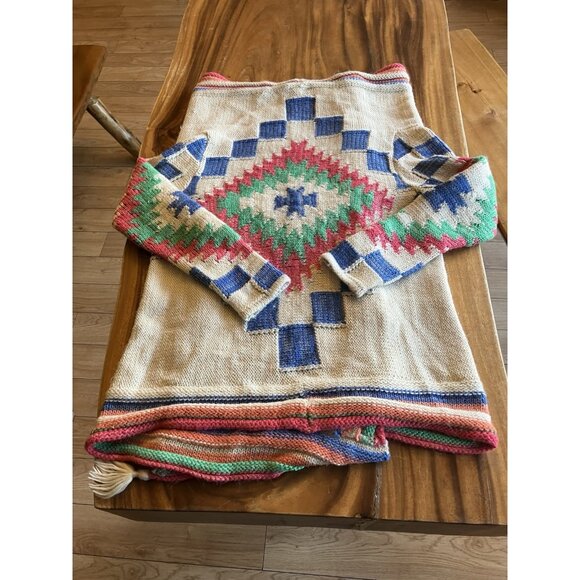 Lauren Ralph Lauren Sweaters - Lauren Ralph Lauren Knit Cardigan Sweater Shawl Wool Western Aztec Size S/M